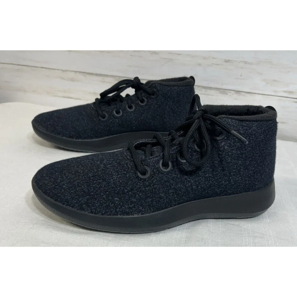 NEW! Allbirds WRUM Wool Runner Up Mizzle Dark Grey Wool Chukka Boots Men Size 9